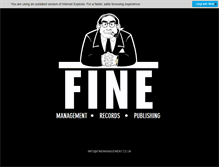 Tablet Screenshot of finemanagement.co.uk